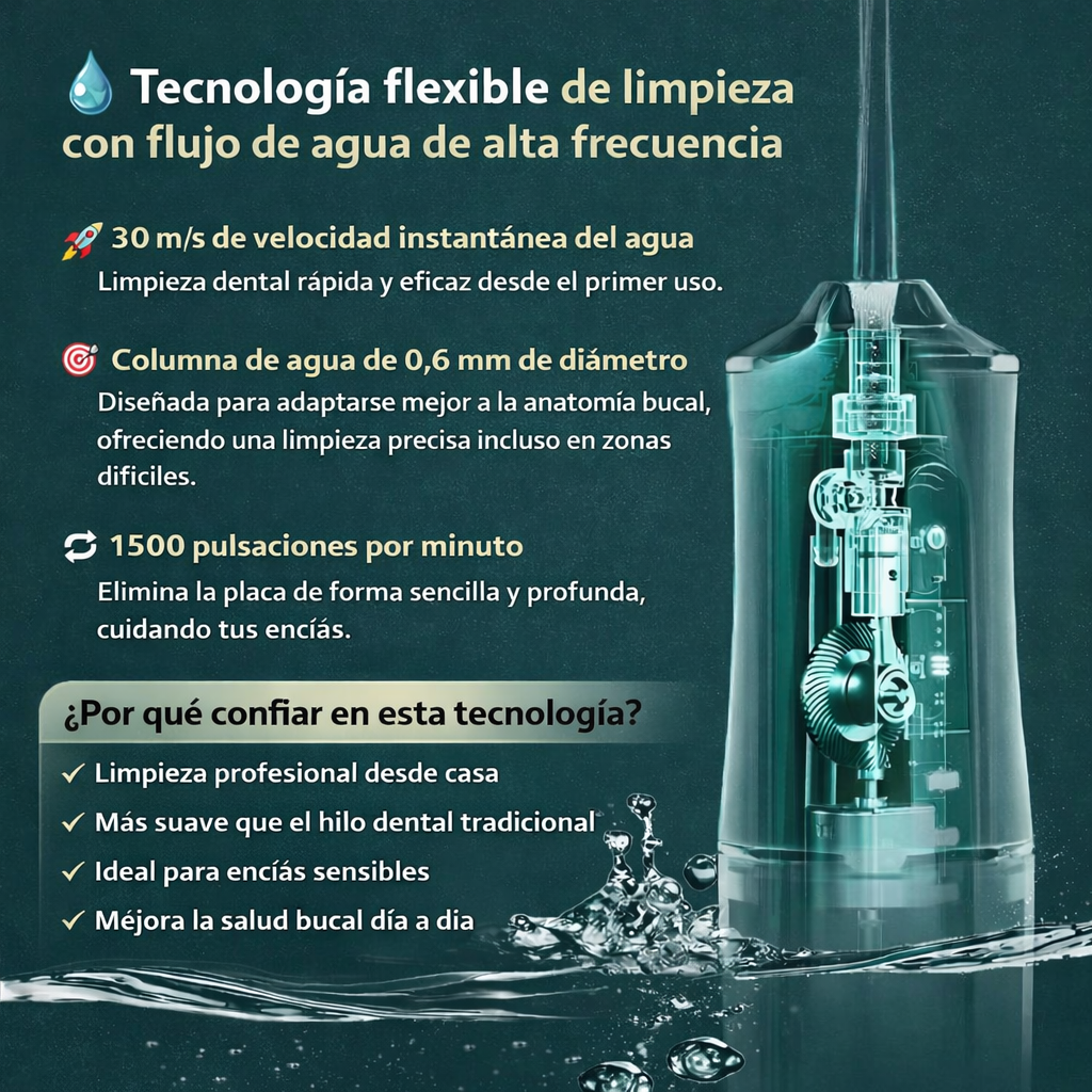 IRRIGADOR DENTAL RECARGABLE FELIVITA