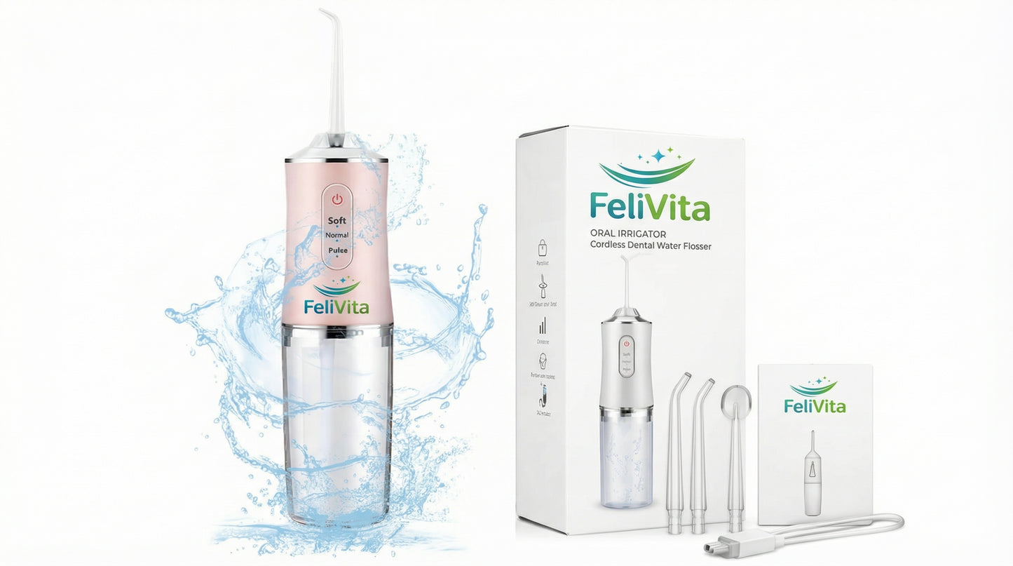 IRRIGADOR DENTAL RECARGABLE FELIVITA